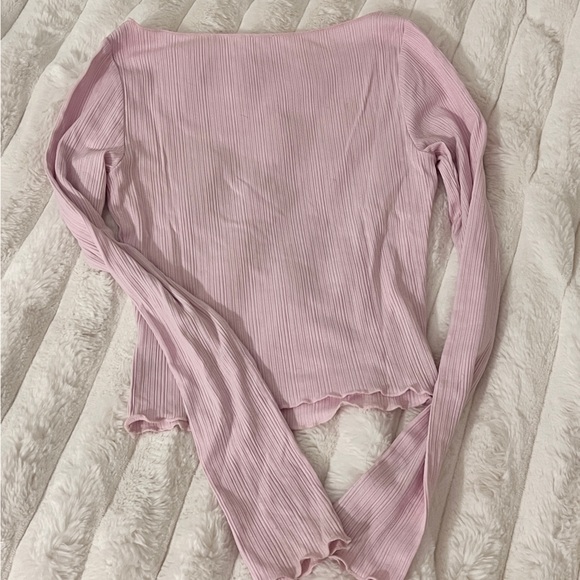 Garage Soft Pink Ribbed Top - Picture 2 of 3